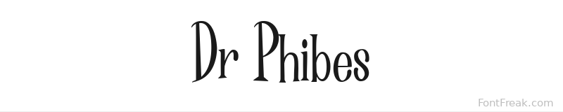 Dr Phibes font preview