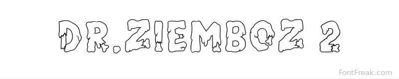 Dr.Ziemboz 2 font preview