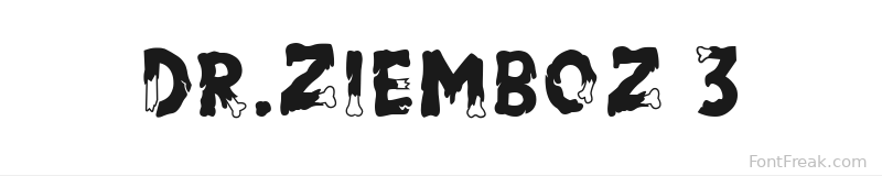 Dr.Ziemboz 3 font preview
