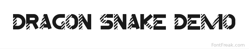 Dragon Snake Demo font preview