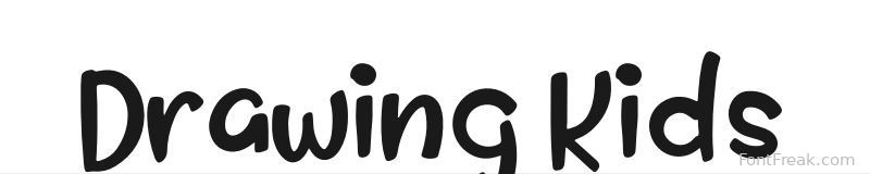Drawing Kids font preview