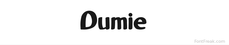 Dumie font preview