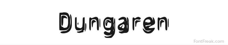 Dungaren font preview