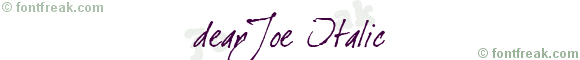 dearJoe Italic