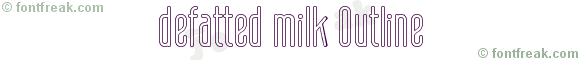 defatted milk Outline