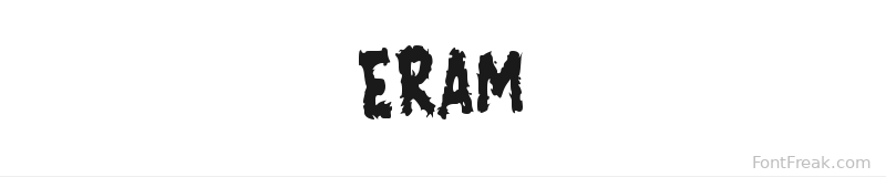 ERAM font preview