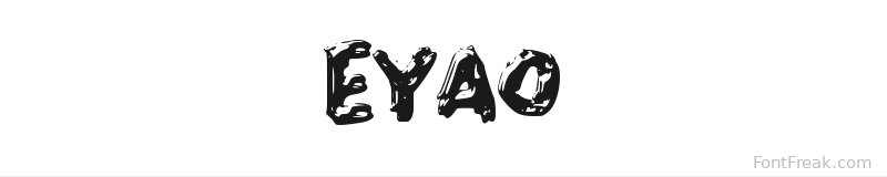 EYAO font preview