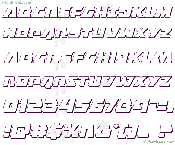 Eagle Strike 3D Italic