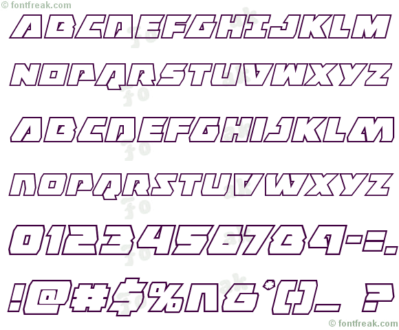 Eagle Strike Bold Outline Italic