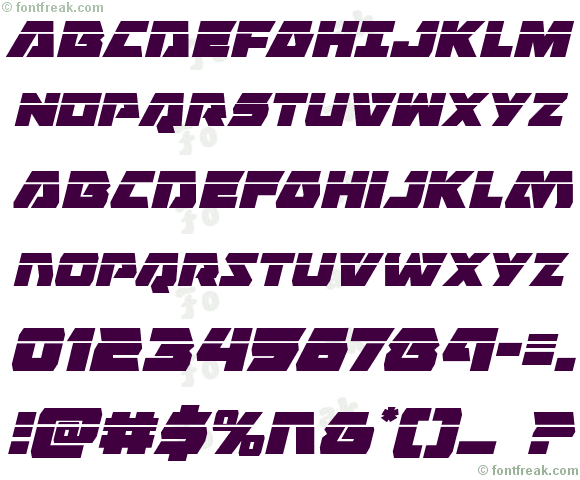 Eagle Strike Laser Italic