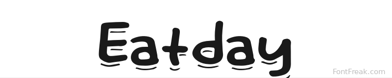 Eatday font preview