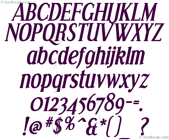 Effloresce Bold Italic