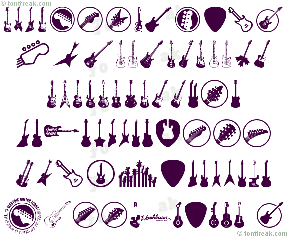 Electric Guitar Icons