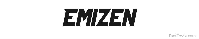 Emizen font preview