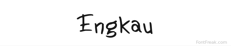 Engkau font preview