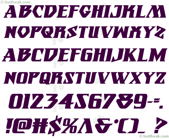 Eternal Knight Bold Italic