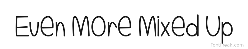 Even More Mixed Up font preview