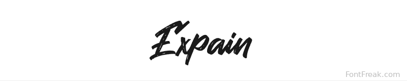 Expain font preview