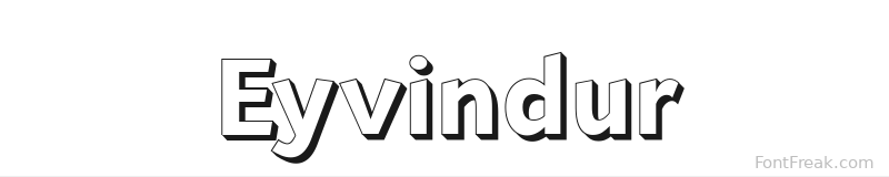 Eyvindur font preview