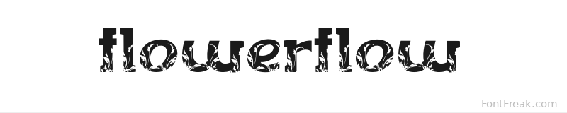FLOWERFLOW font preview