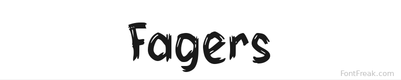 Fagers font preview