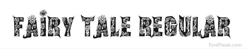 Fairy Tale Regular font preview