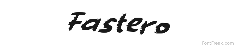 Fastero font preview