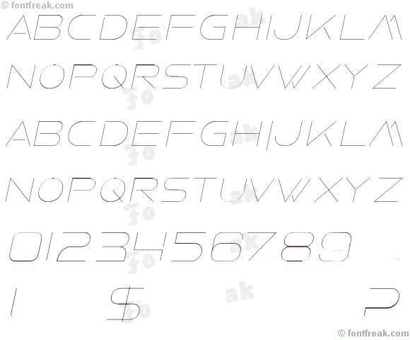 Faxine Sky Italic