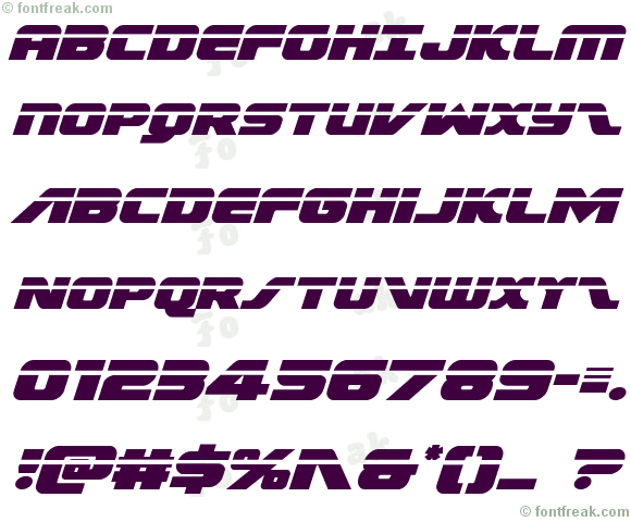 Federal Escort Laser Italic