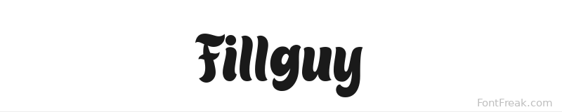 Fillguy font preview