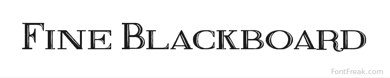 Fine Blackboard font preview
