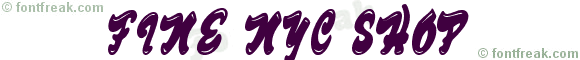 Fine NYC Shop font preview