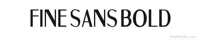Fine Sans Bold font preview