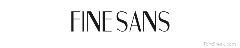 Fine Sans font preview