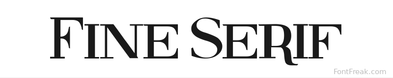 Fine Serif font preview