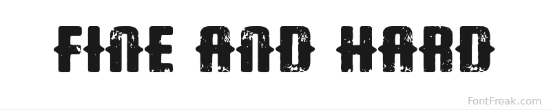 Fine and Hard font preview