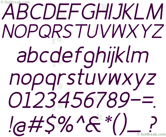 Fineness Pro Regular Italic