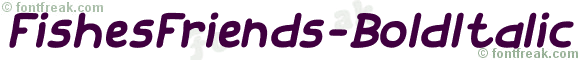 FishesFriends-BoldItalic