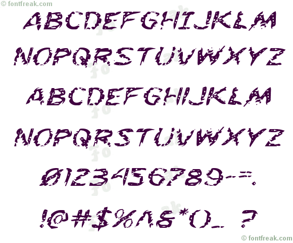 Flesh-Eating Comic Expanded Italic