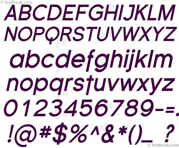 Florencesans Bold Italic