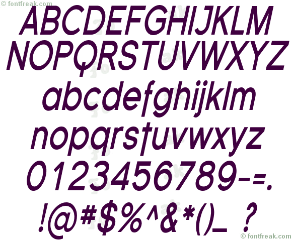 Florencesans Cond Bold Italic