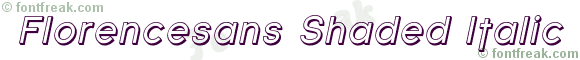 Florencesans Shaded Italic