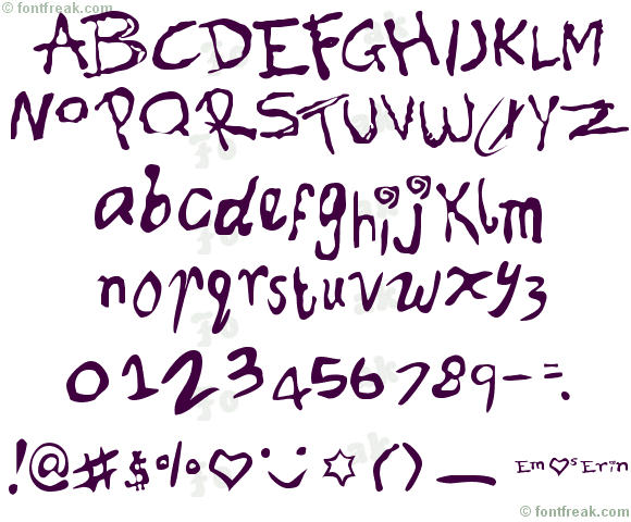 Font for Erin