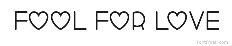 Fool For Love font preview