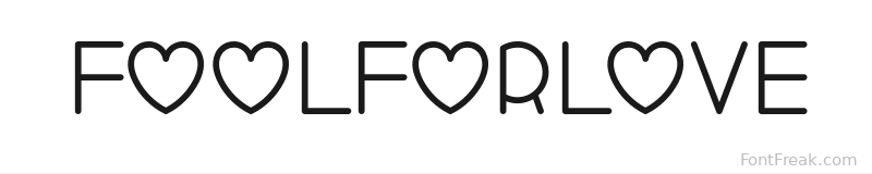 FoolForLove font preview