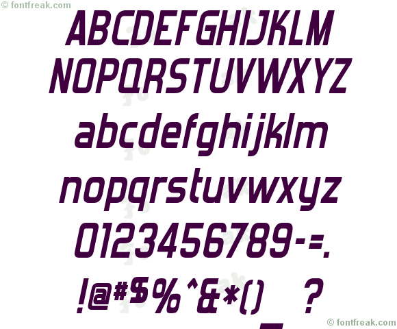 Forgotten Futurist Bold Italic