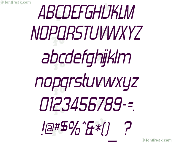 Forgotten Futurist Italic