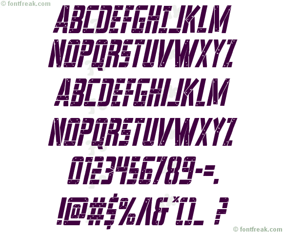 Frank-n-Plank Condensed Italic