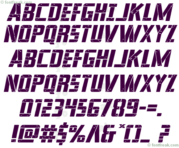 Frank-n-Plank Expanded Italic