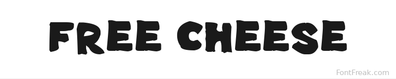 Free Cheese font preview